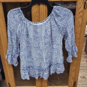 Lucky Brand Blue Blouse